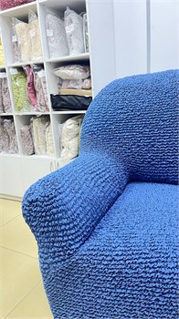 Чехол на кресло Микрофибра Синий Индиго mfundigo1 - фото 6918