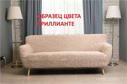 Чехол на 3-х местный диван без подлокотников Микрофибра Бриллианте 2452 - фото 7617